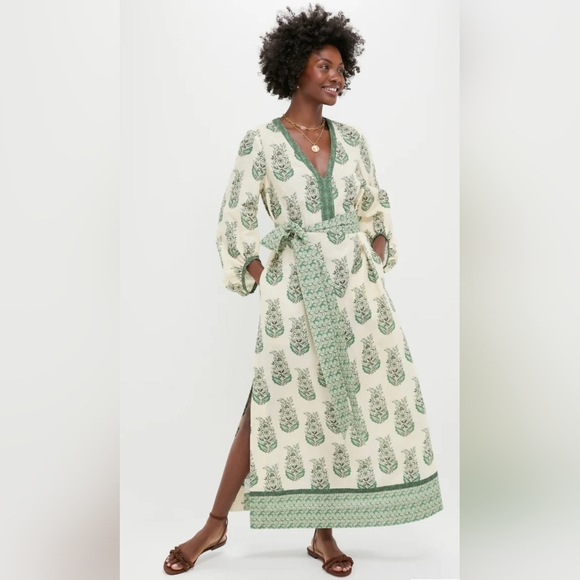 Tuckernuck Dresses & Skirts - Tuckernuck Jade Terrace Cotton Linen Blend Rollins Maxi Dress